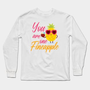 Funny Pineapple Summer Long Sleeve T-Shirt